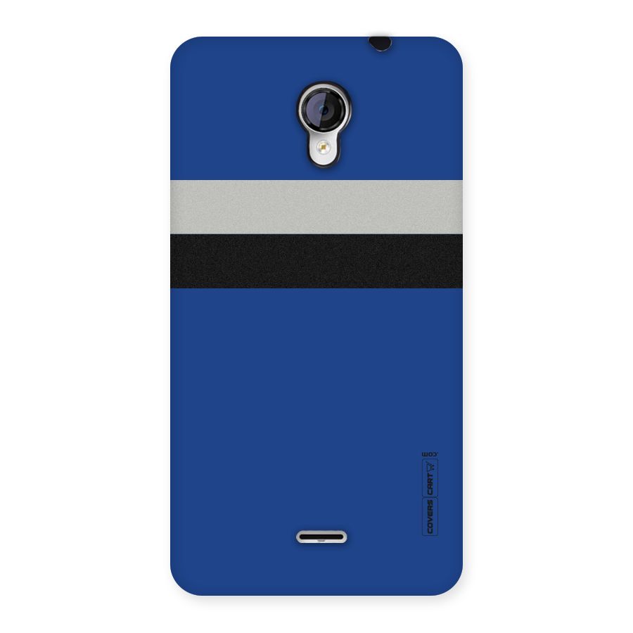 Grey Black Strips Back Case for Micromax Unite 2 A106