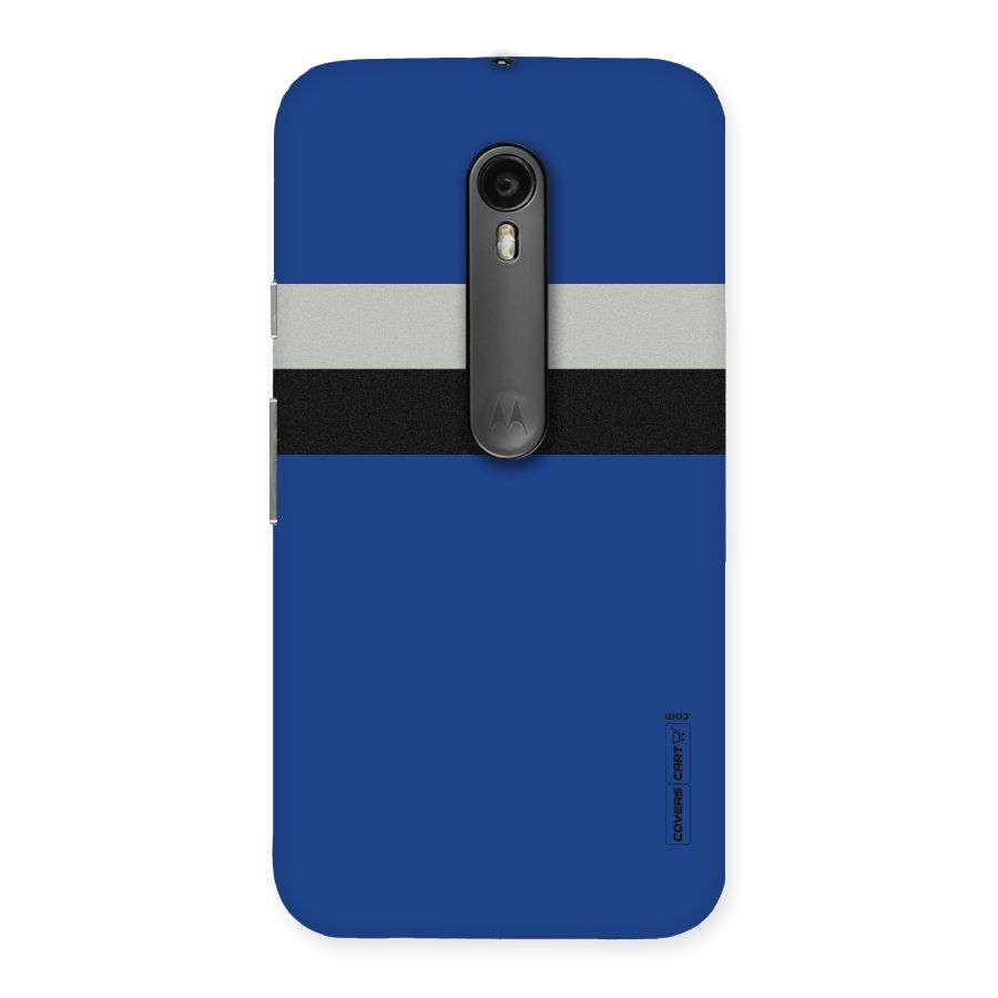 Grey Black Strips Back Case for Moto G Turbo