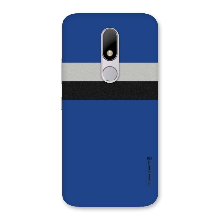 Grey Black Strips Back Case for Moto M