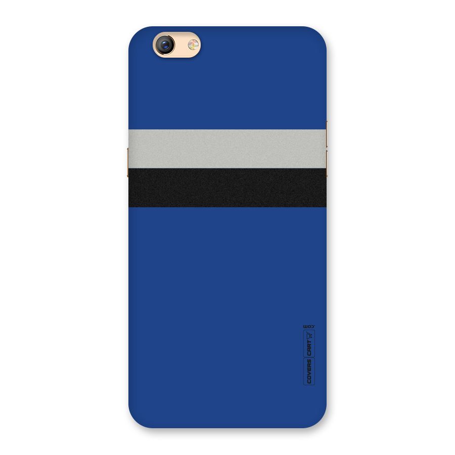 Grey Black Strips Back Case for Oppo F3 Plus