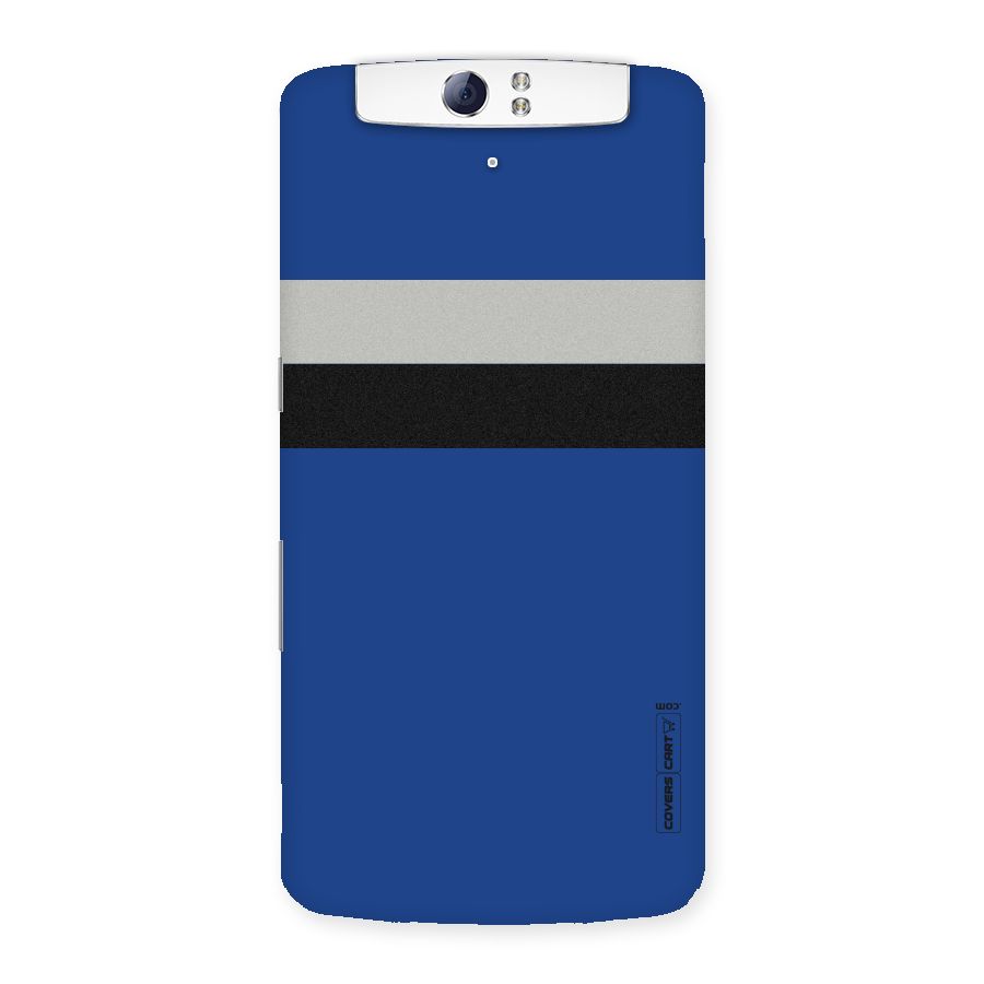 Grey Black Strips Back Case for Oppo N1