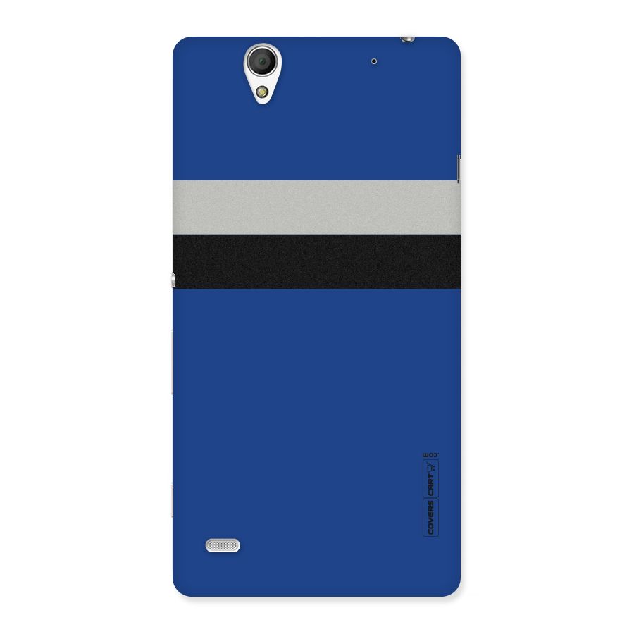 Grey Black Strips Back Case for Sony Xperia C4