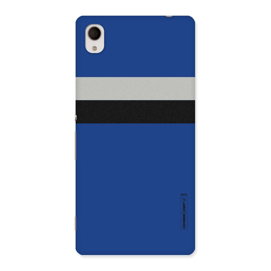 Grey Black Strips Back Case for Sony Xperia M4