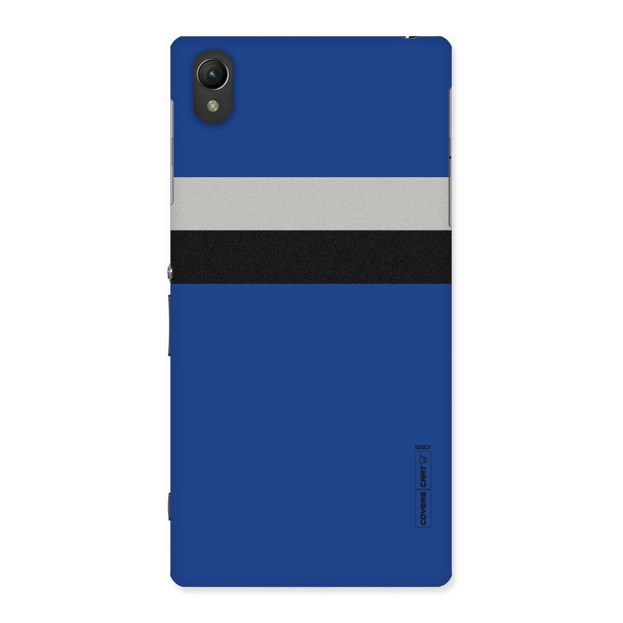 Grey Black Strips Back Case for Sony Xperia Z1