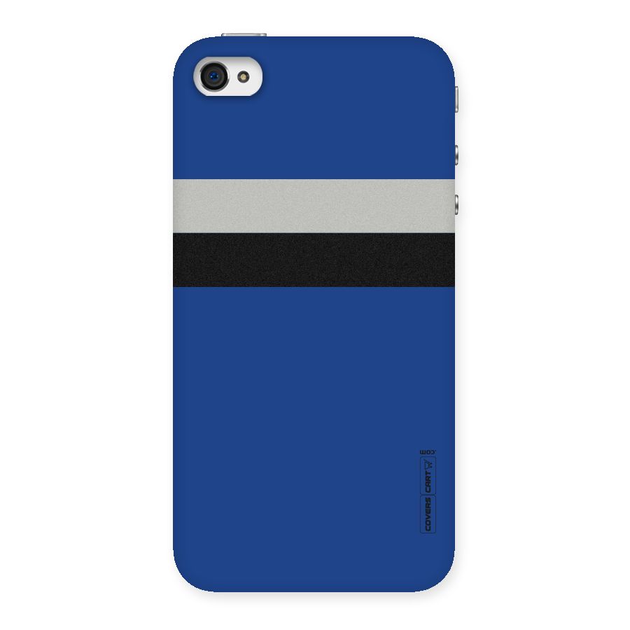 Grey Black Strips Back Case for iPhone 4 4s
