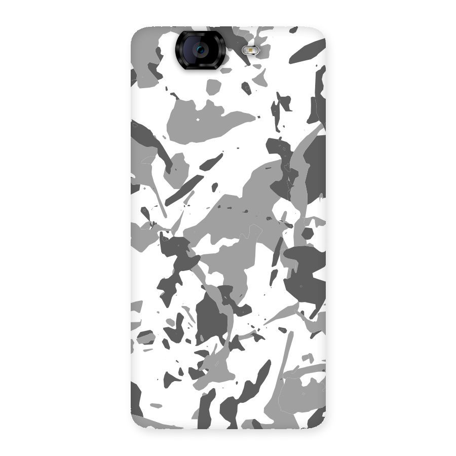Grey Camouflage Army Back Case for Canvas Knight A350