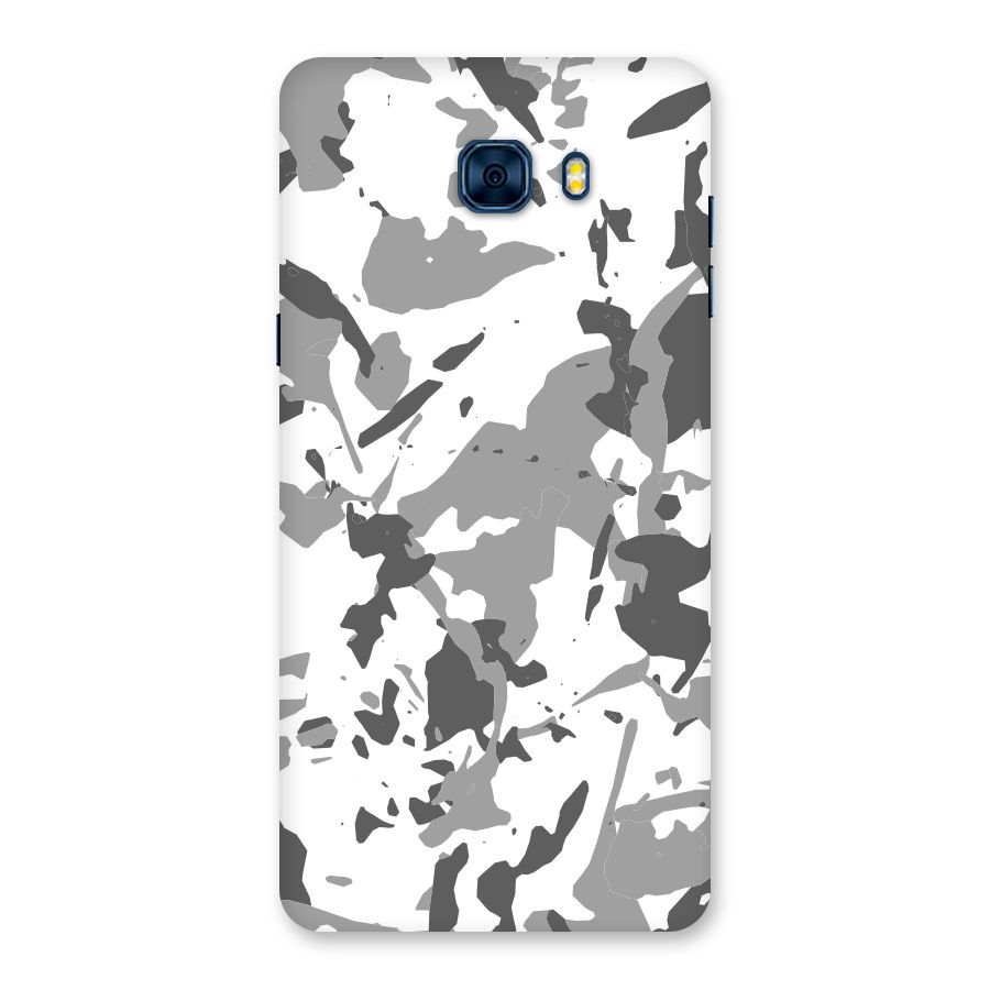 Grey Camouflage Army Back Case for Galaxy C7 Pro