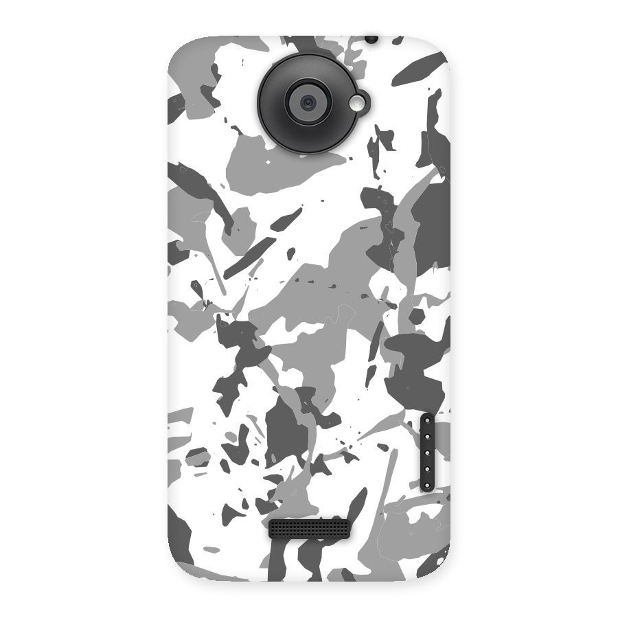 Grey Camouflage Army Back Case for HTC One X