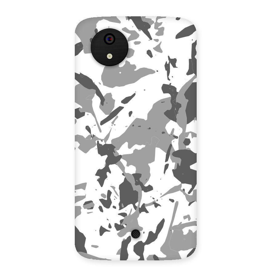 Grey Camouflage Army Back Case for Micromax Canvas A1