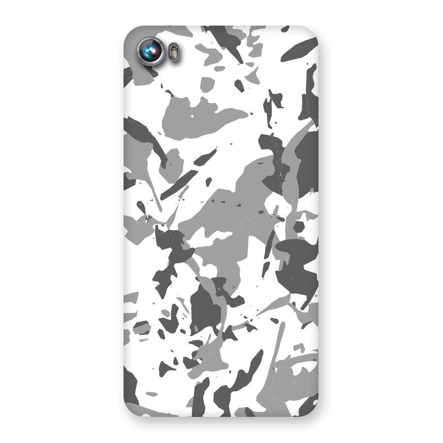 Grey Camouflage Army Back Case for Micromax Canvas Fire 4 A107