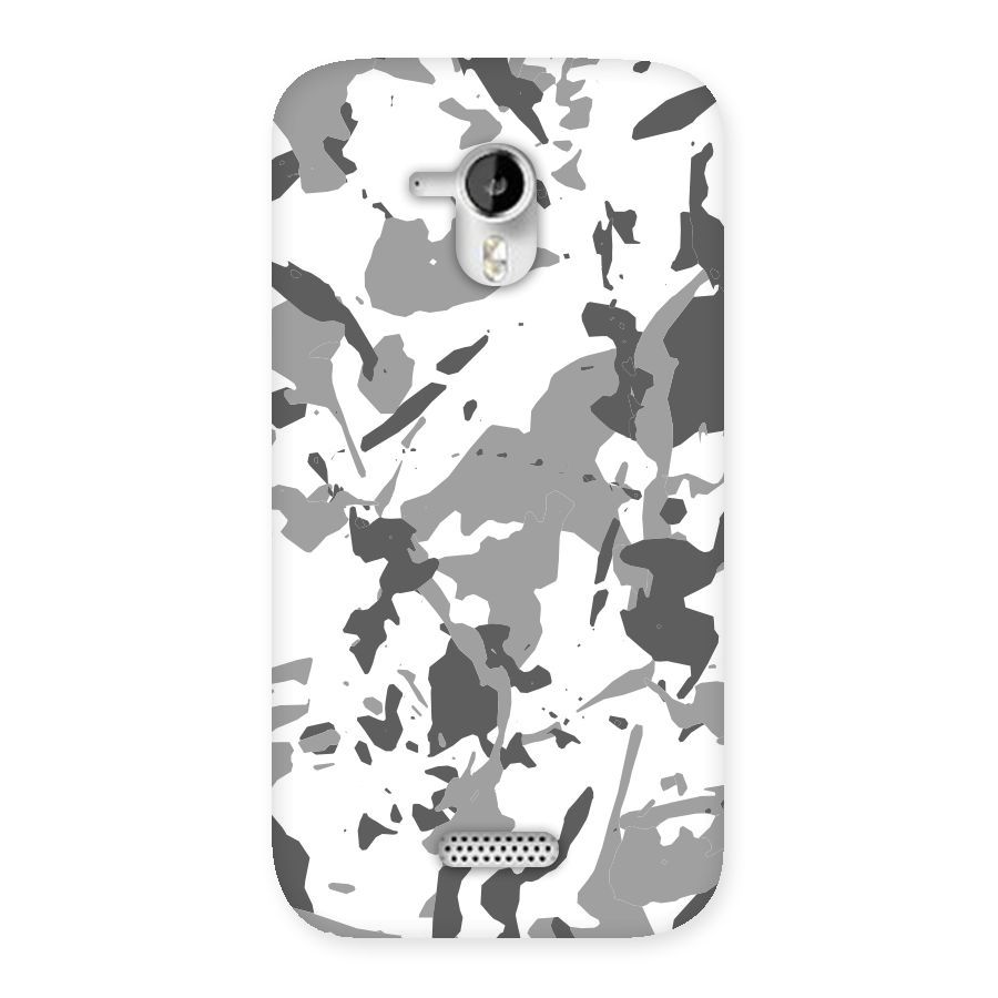 Grey Camouflage Army Back Case for Micromax Canvas HD A116