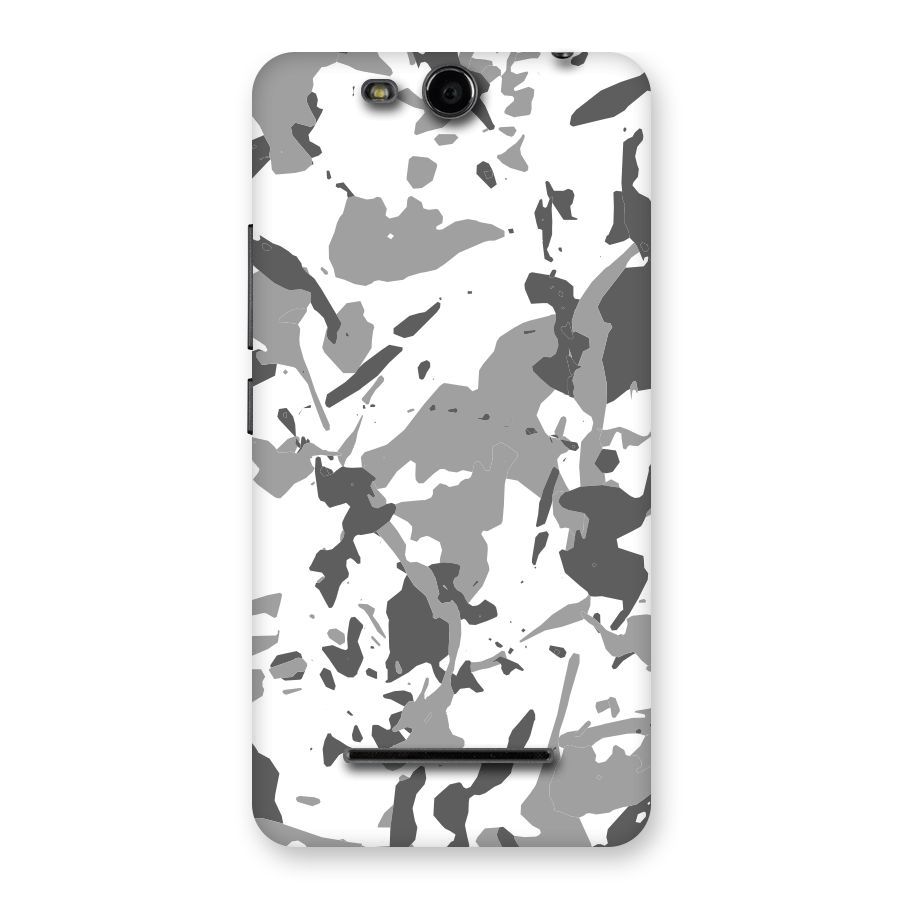 Grey Camouflage Army Back Case for Micromax Canvas Juice 3 Q392