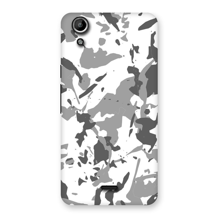 Grey Camouflage Army Back Case for Micromax Canvas Selfie Lens Q345