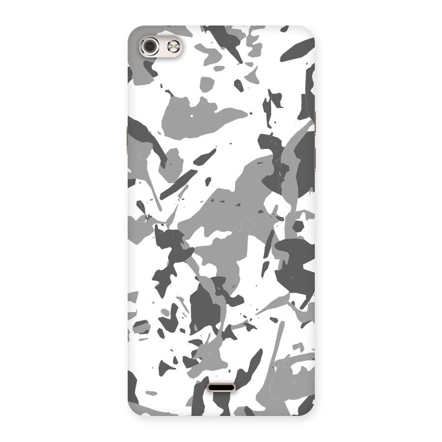Grey Camouflage Army Back Case for Micromax Canvas Silver 5