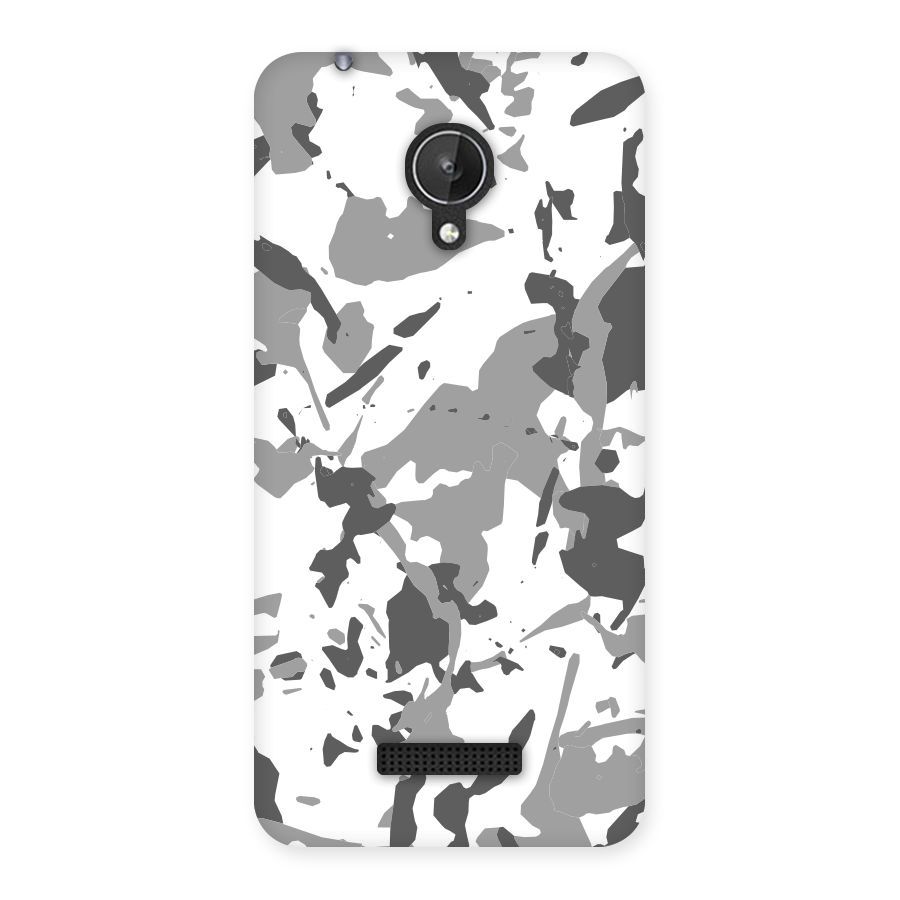 Grey Camouflage Army Back Case for Micromax Canvas Spark Q380