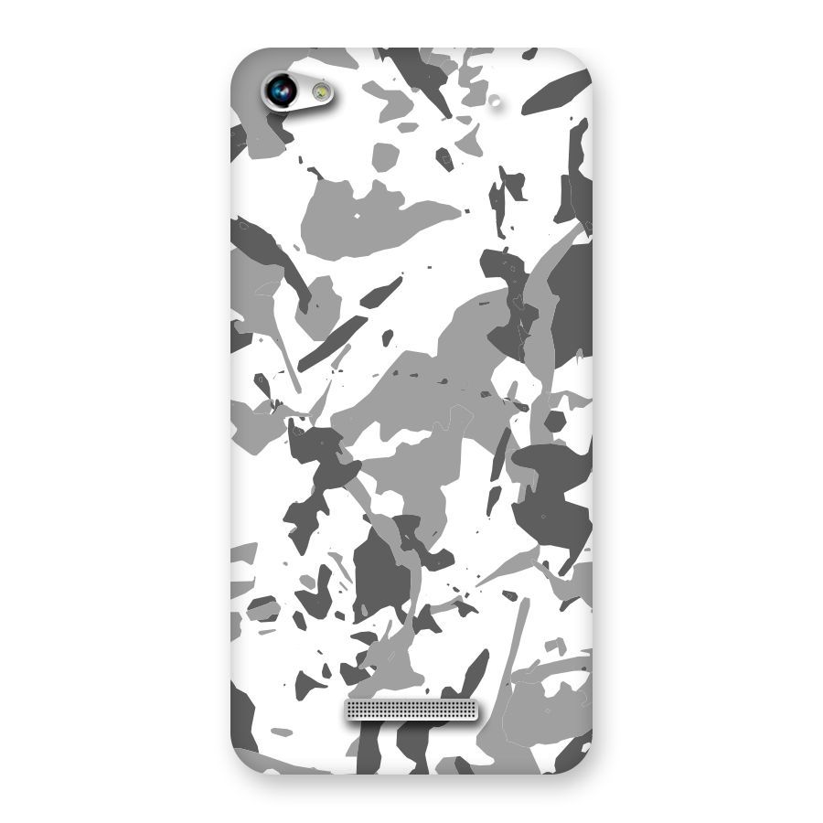 Grey Camouflage Army Back Case for Micromax Hue 2
