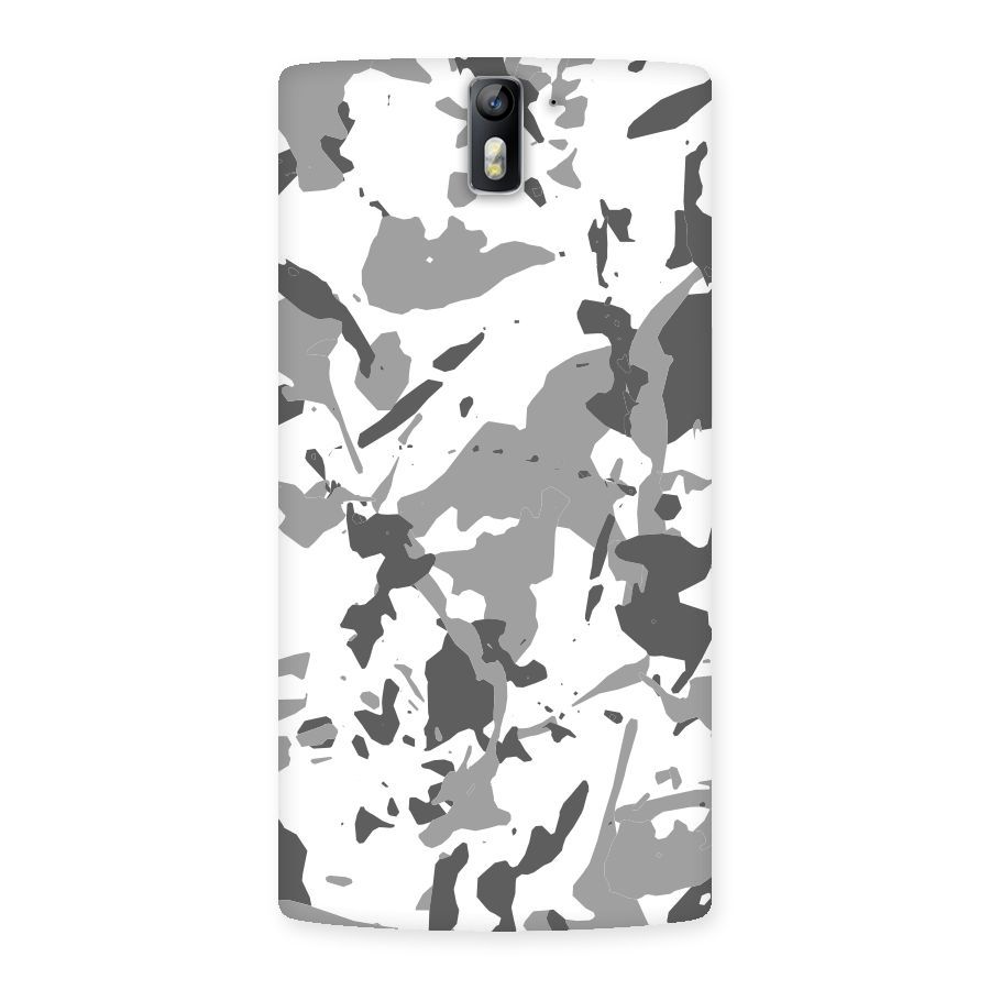 Grey Camouflage Army Back Case for One Plus One