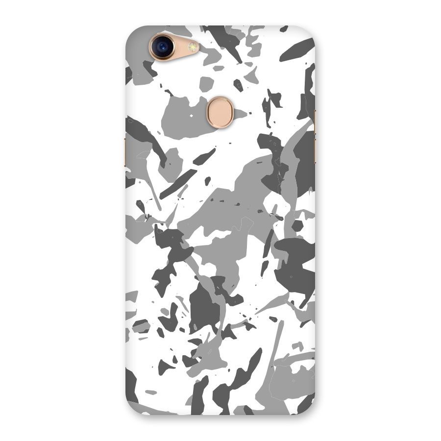 Grey Camouflage Army Back Case for Oppo F5