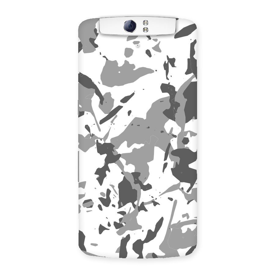 Grey Camouflage Army Back Case for Oppo N1
