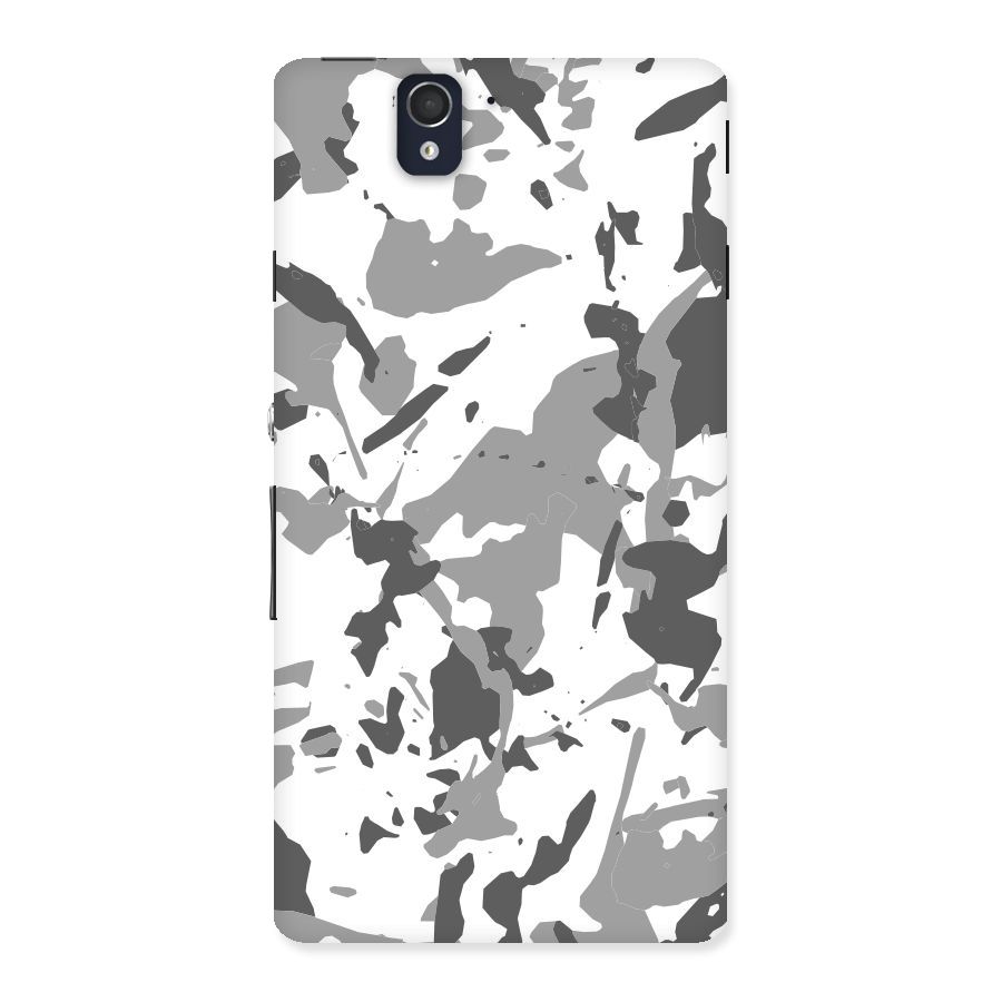 Grey Camouflage Army Back Case for Sony Xperia Z