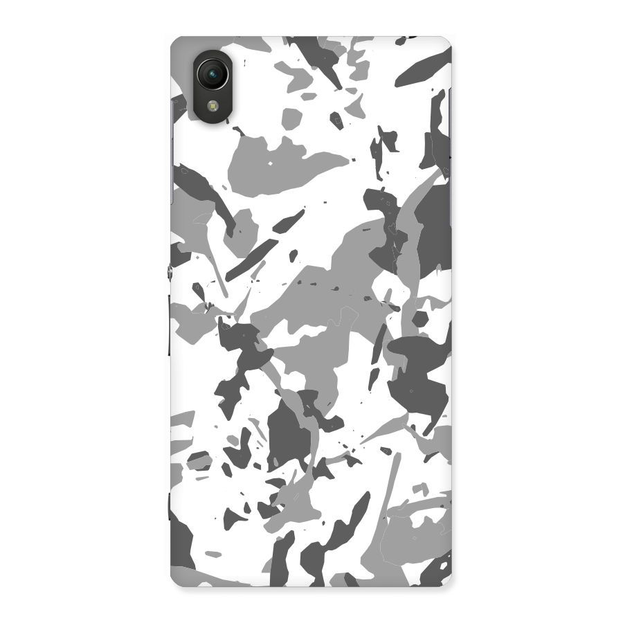Grey Camouflage Army Back Case for Sony Xperia Z1