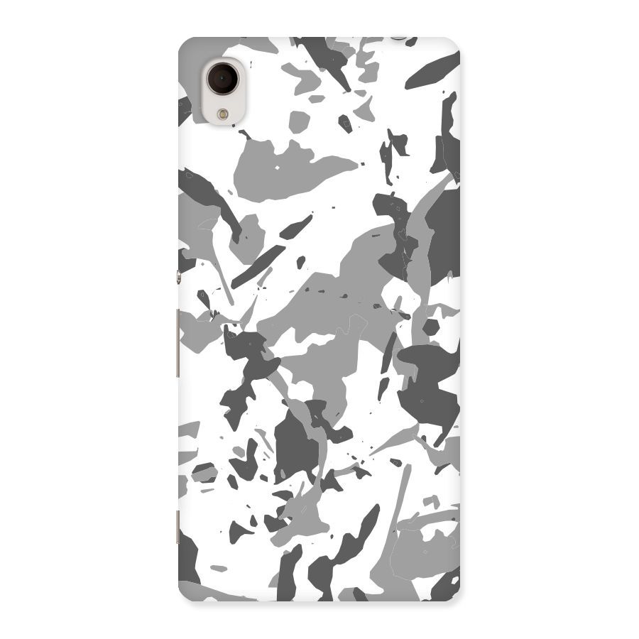 Grey Camouflage Army Back Case for Xperia M4 Aqua
