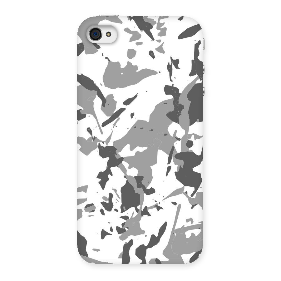 Grey Camouflage Army Back Case for iPhone 4 4s