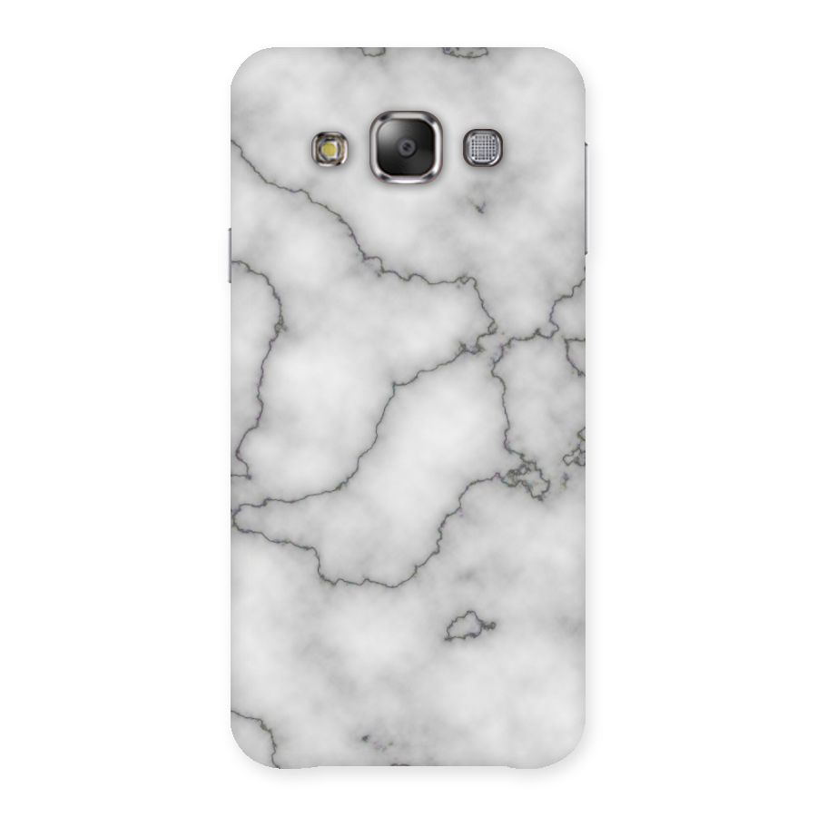 Grey Marble Back Case for Galaxy E7