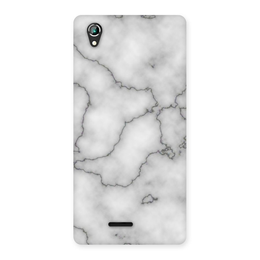 Grey Marble Back Case for Lava Iris 800