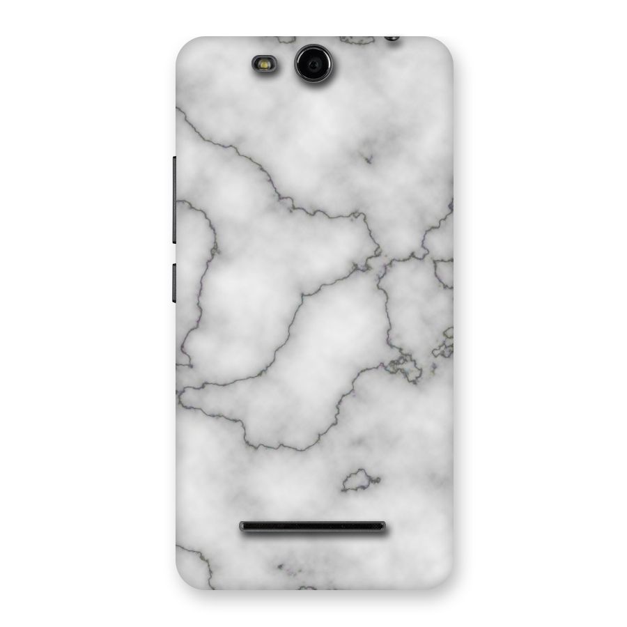 Grey Marble Back Case for Micromax Canvas Juice 3 Q392