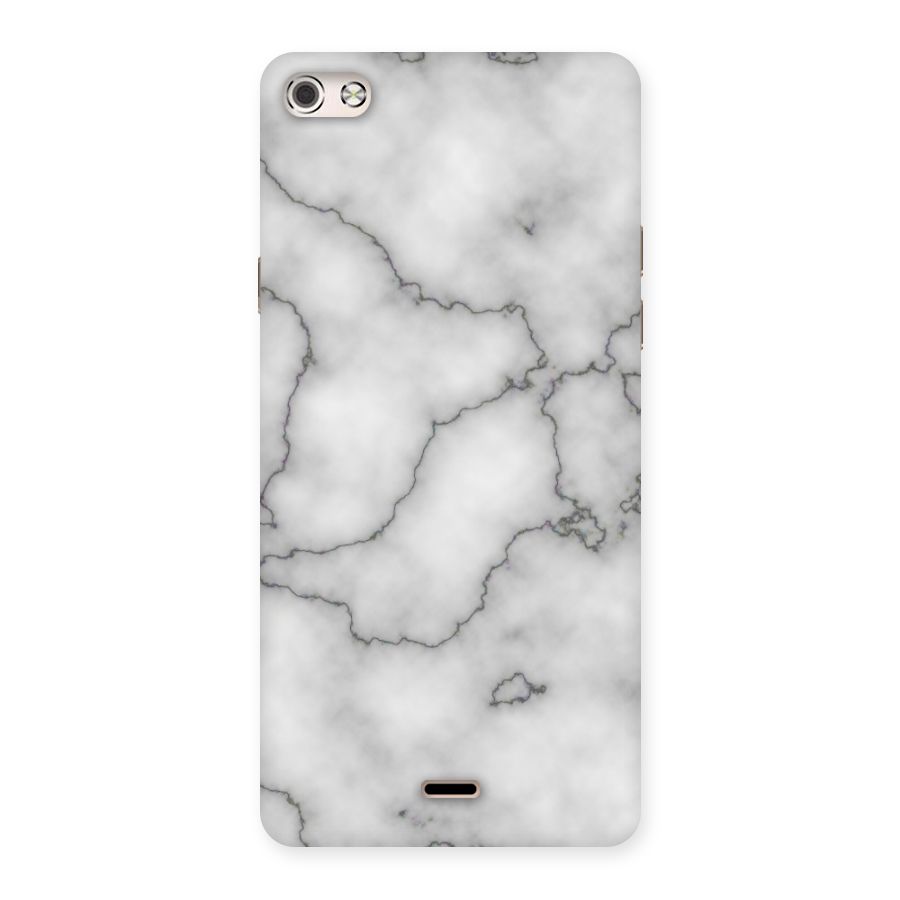 Grey Marble Back Case for Micromax Canvas Silver 5