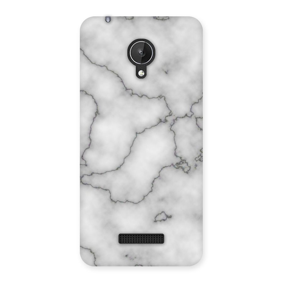 Grey Marble Back Case for Micromax Canvas Spark Q380
