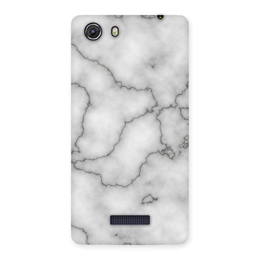 Grey Marble Back Case for Micromax Unite 3