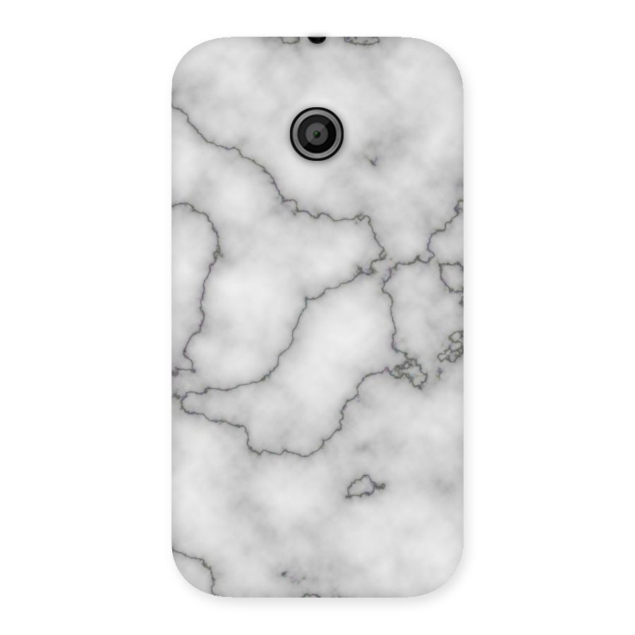 Grey Marble Back Case for Moto E
