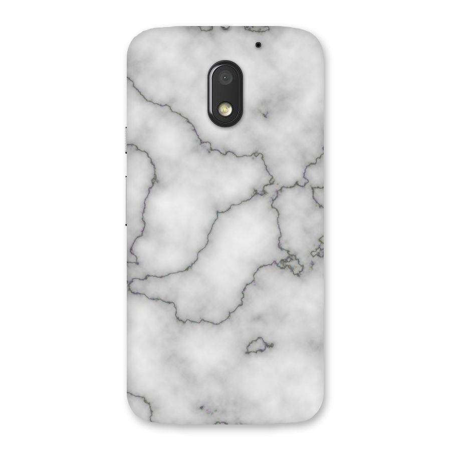 Grey Marble Back Case for Moto E3 Power