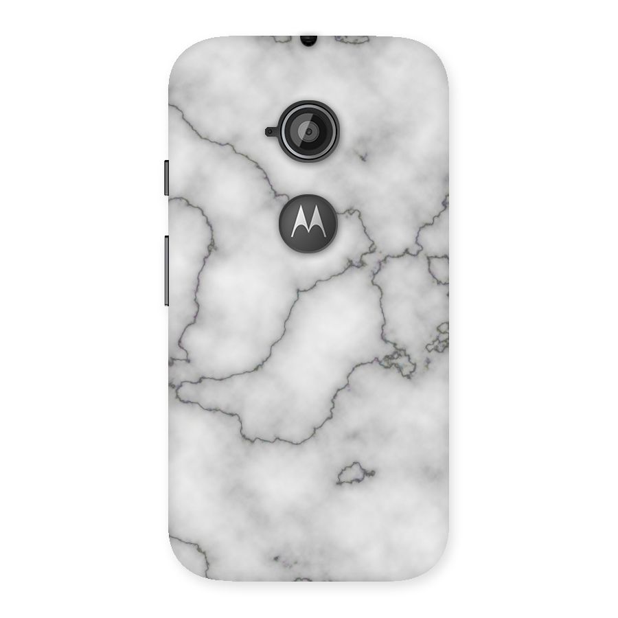 Grey Marble Back Case for Moto E 2nd Gen