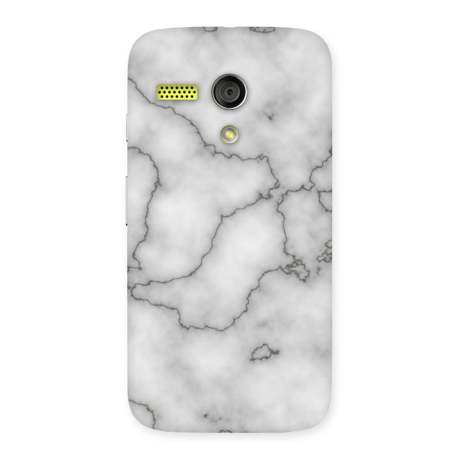 Grey Marble Back Case for Moto G