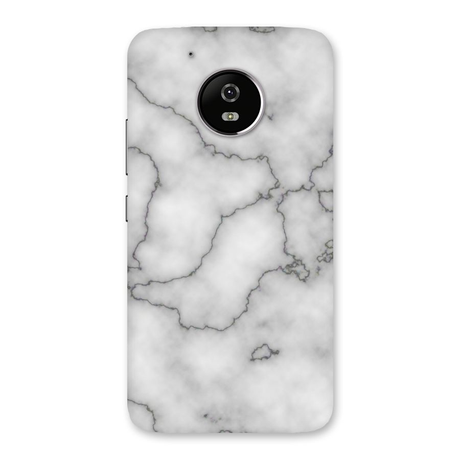 Grey Marble Back Case for Moto G5