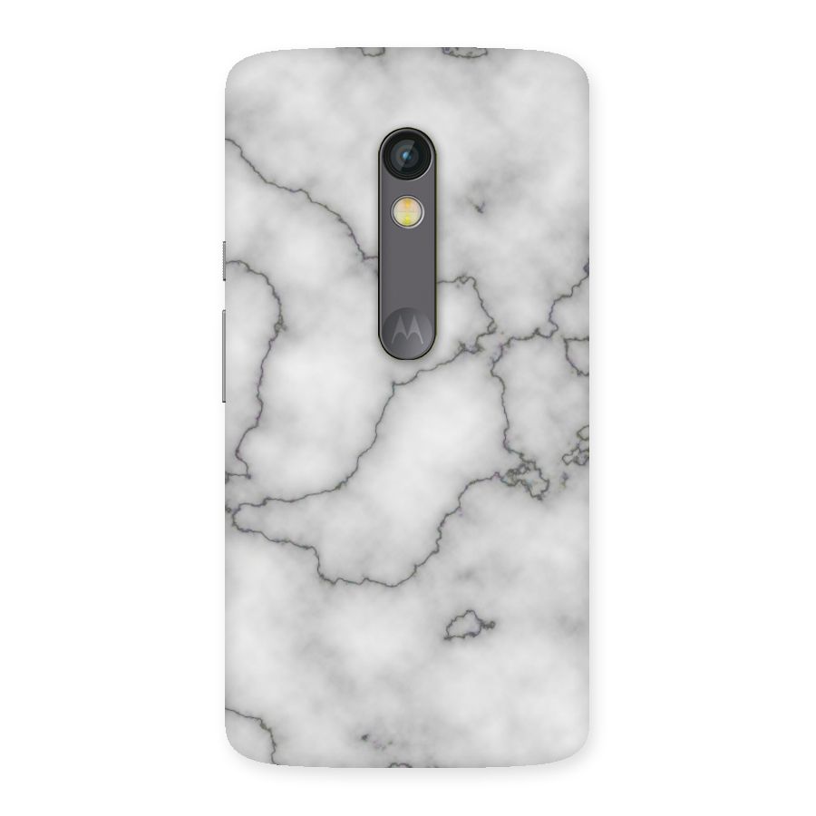 Grey Marble Back Case for Moto X Play