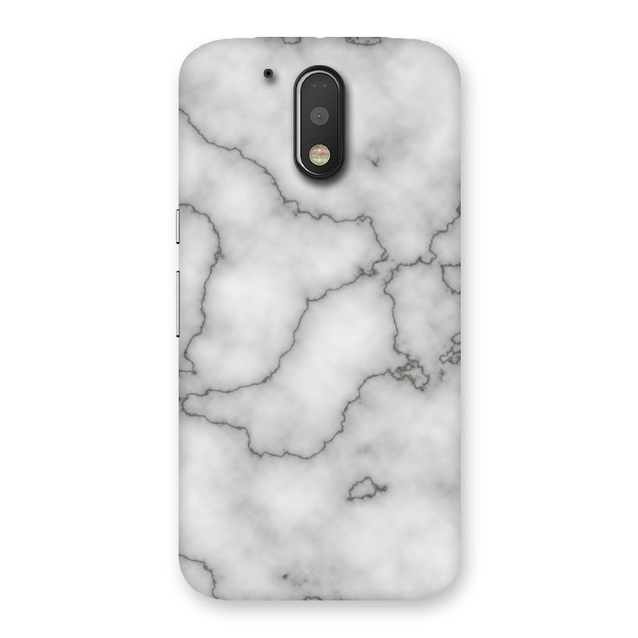 Grey Marble Back Case for Motorola Moto G4