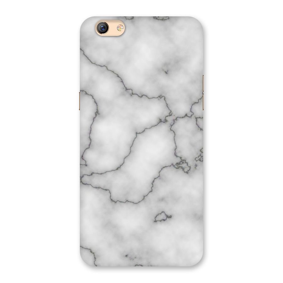 Grey Marble Back Case for Oppo F3 Plus