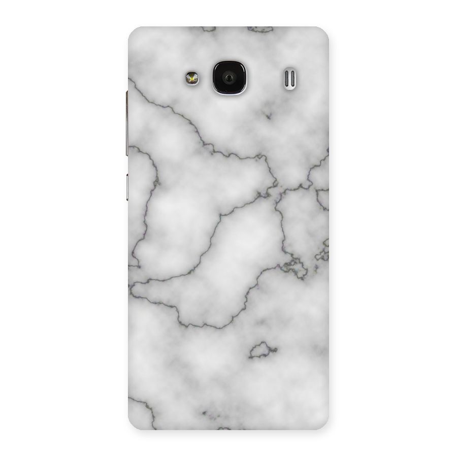 Grey Marble Back Case for Redmi 2 Prime