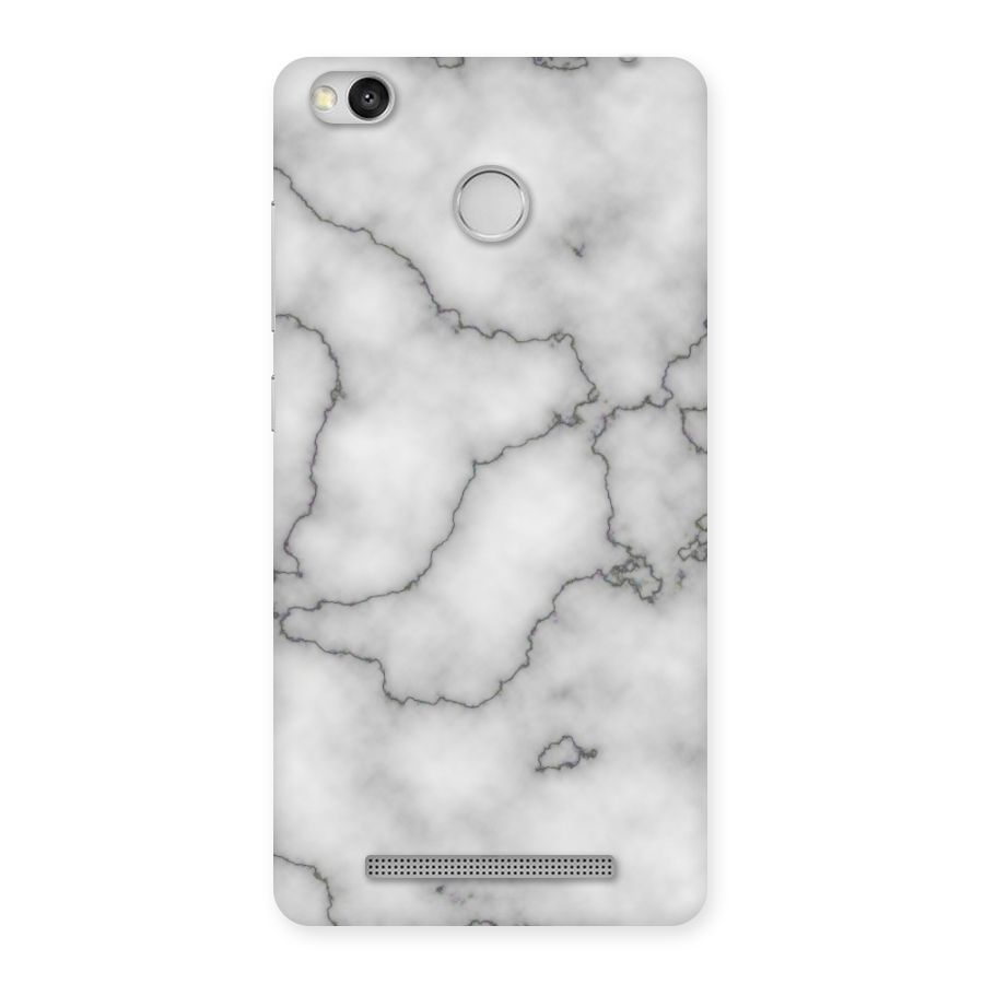 Grey Marble Back Case for Redmi 3S Prime