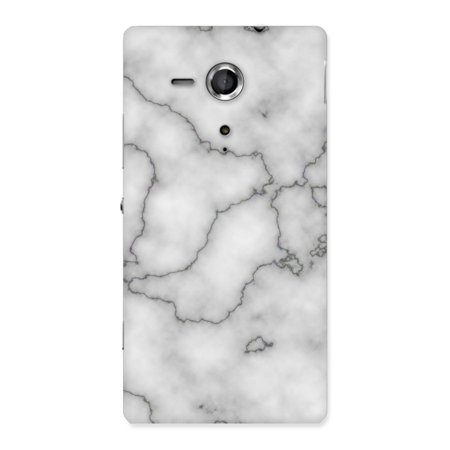 Grey Marble Back Case for Sony Xperia SP