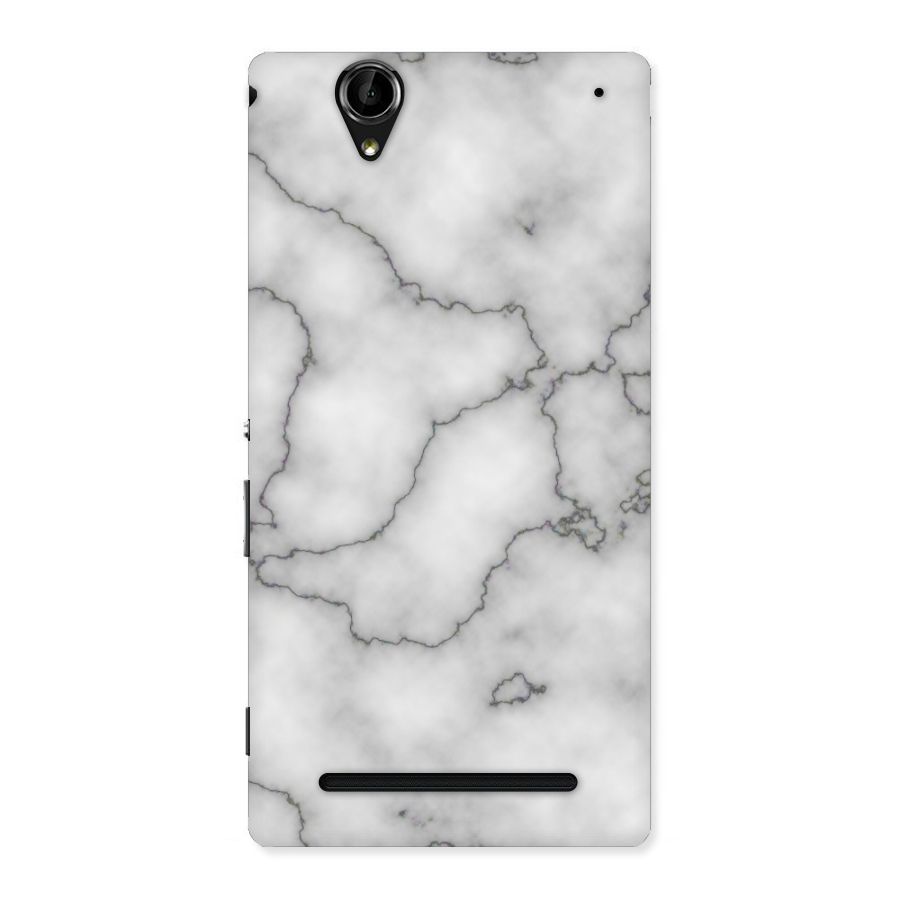 Grey Marble Back Case for Sony Xperia T2