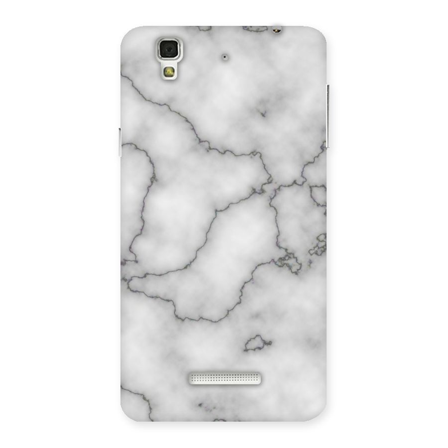 Grey Marble Back Case for YU Yureka Plus