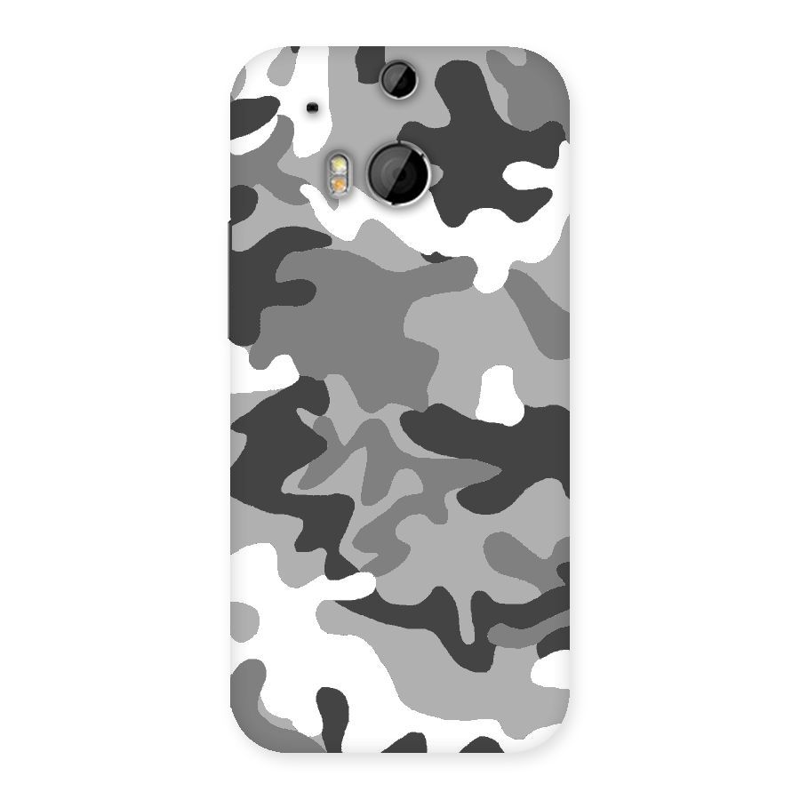 Grey Military Back Case for HTC One M8