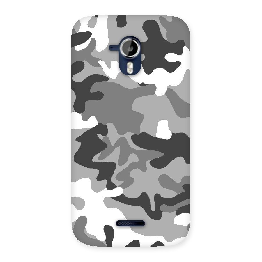 Grey Military Back Case for Micromax Canvas Magnus A117
