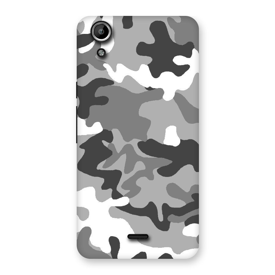 Grey Military Back Case for Micromax Canvas Selfie Lens Q345