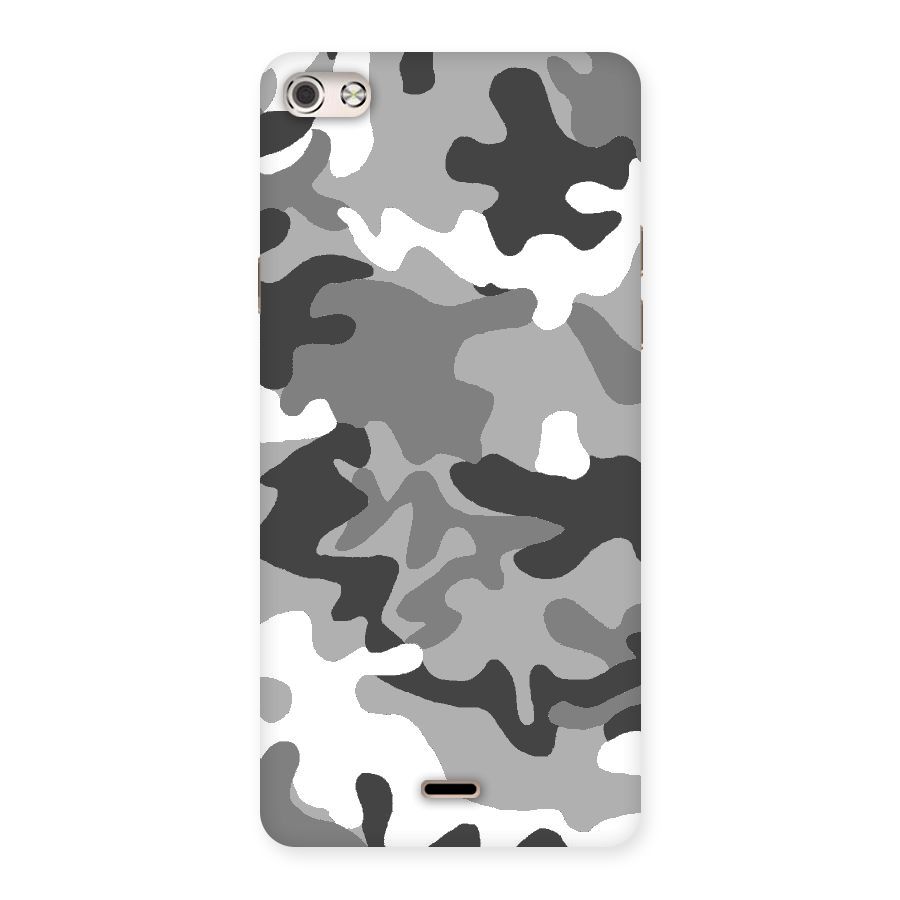 Grey Military Back Case for Micromax Canvas Silver 5